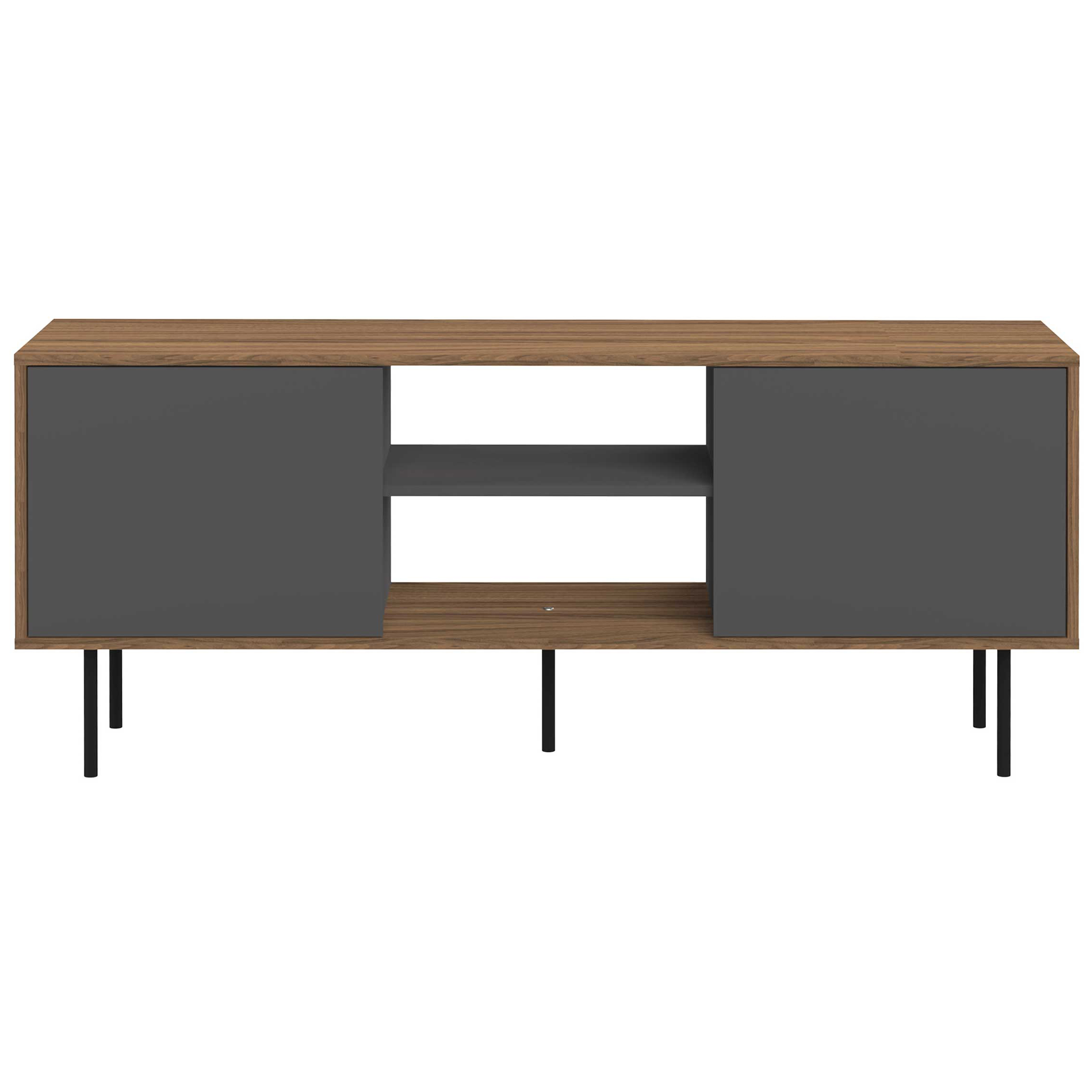 Meuble TV Vibe 150cm - noyer/gris - Image 9