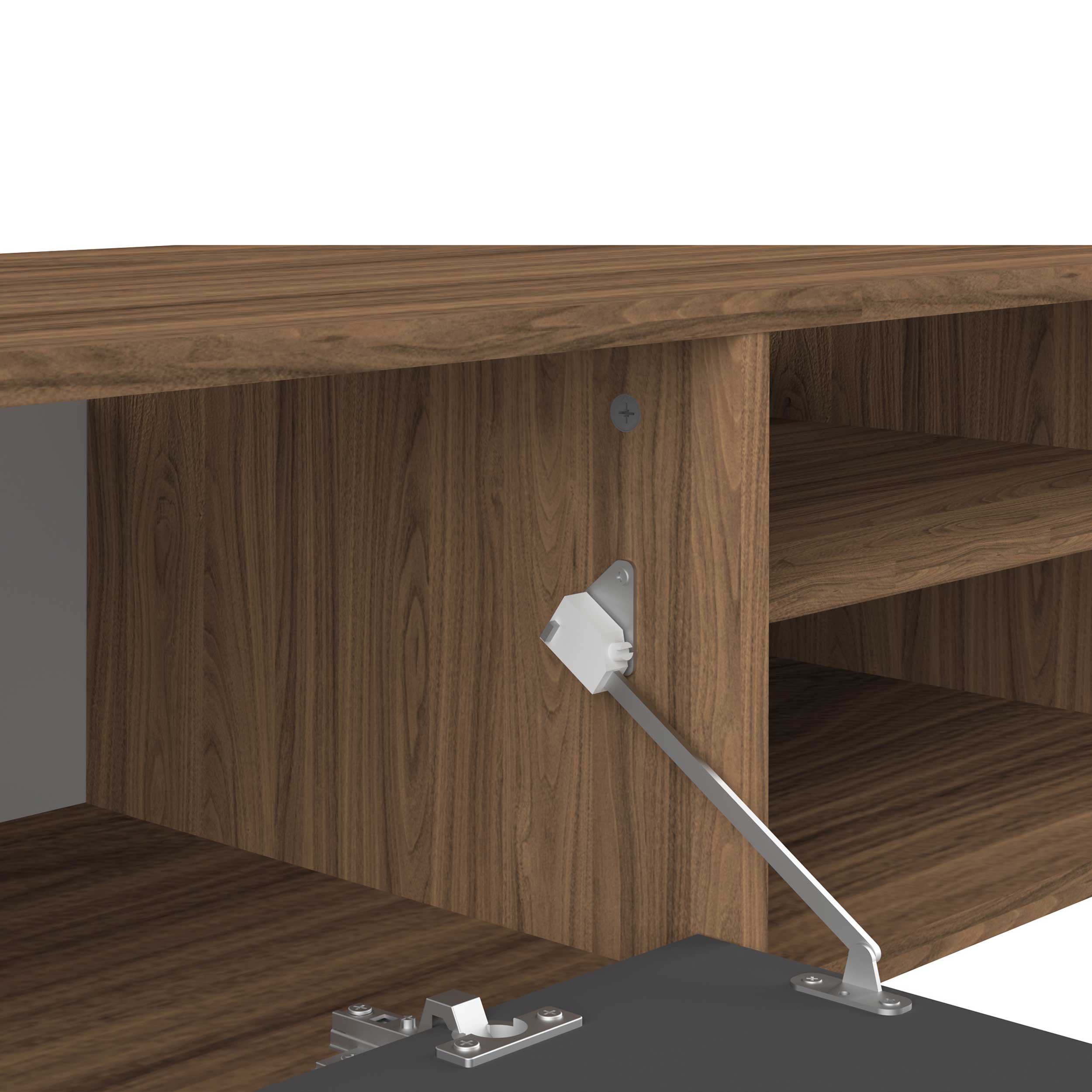 Meuble TV Watt 165cm - noyer/gris - Image 6