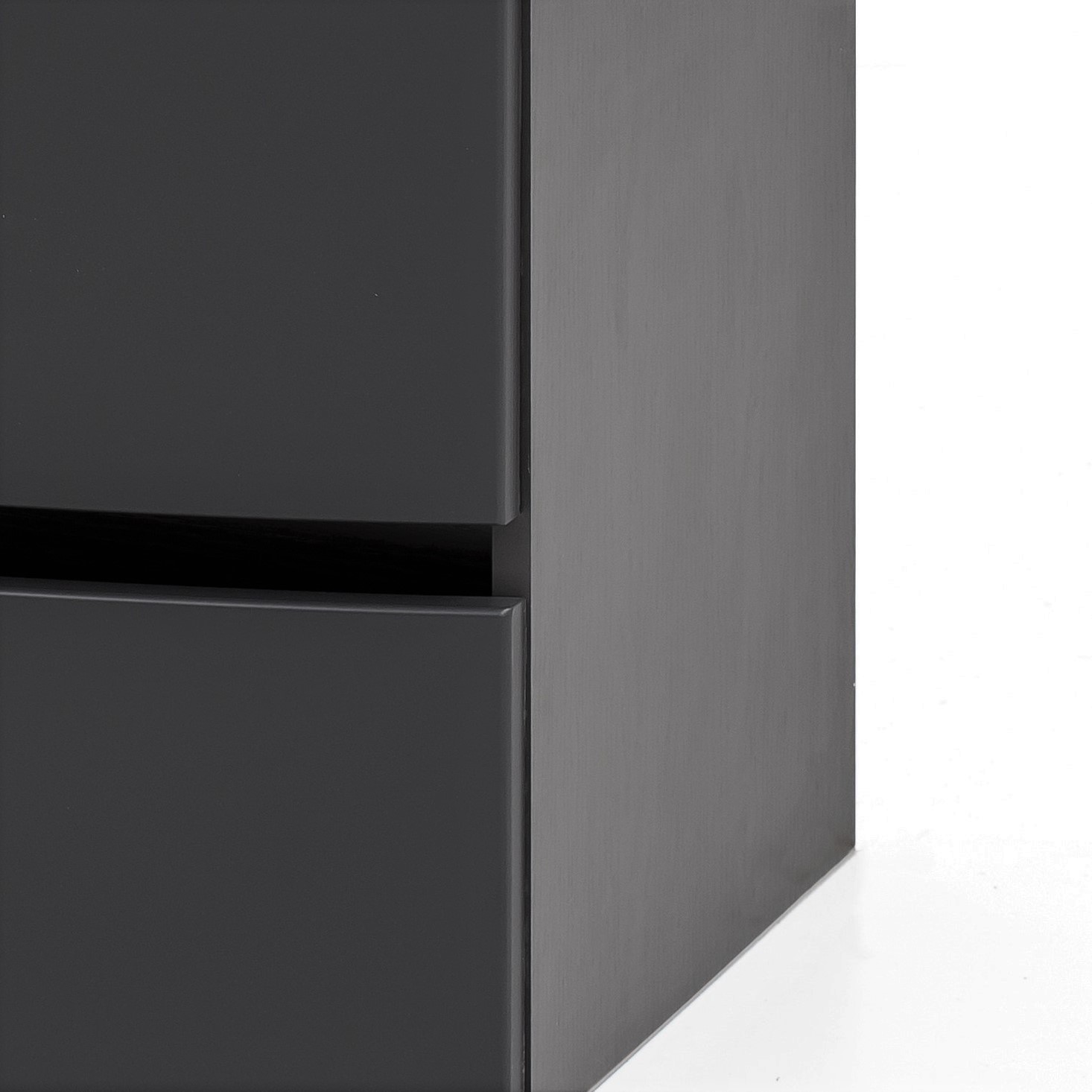 Meuble vasque Kornel 80cm avec vasque blanche - gris graphite - Image 8