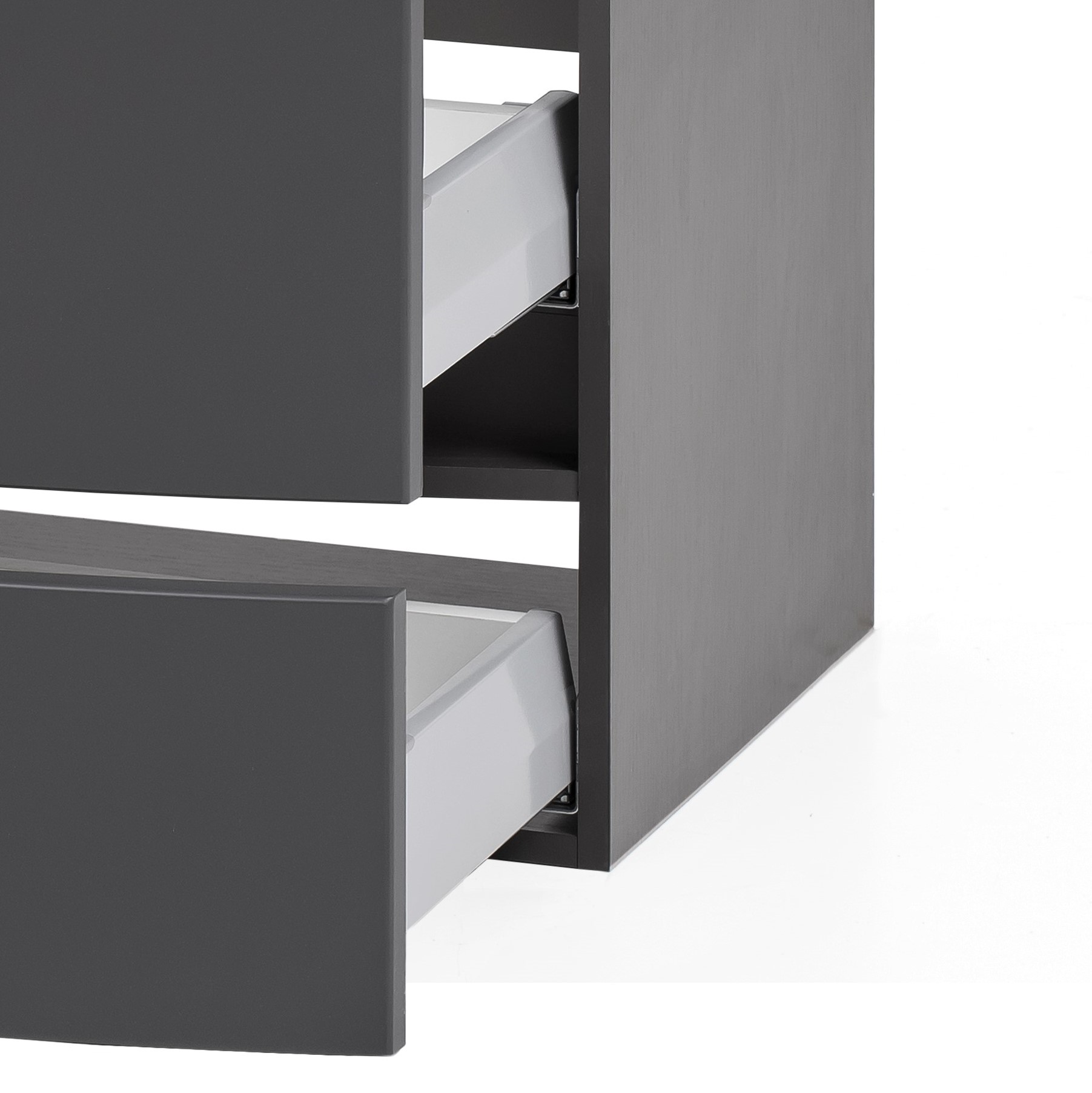 Meuble vasque Kornel 80cm avec vasque grise - gris graphite - Image 6