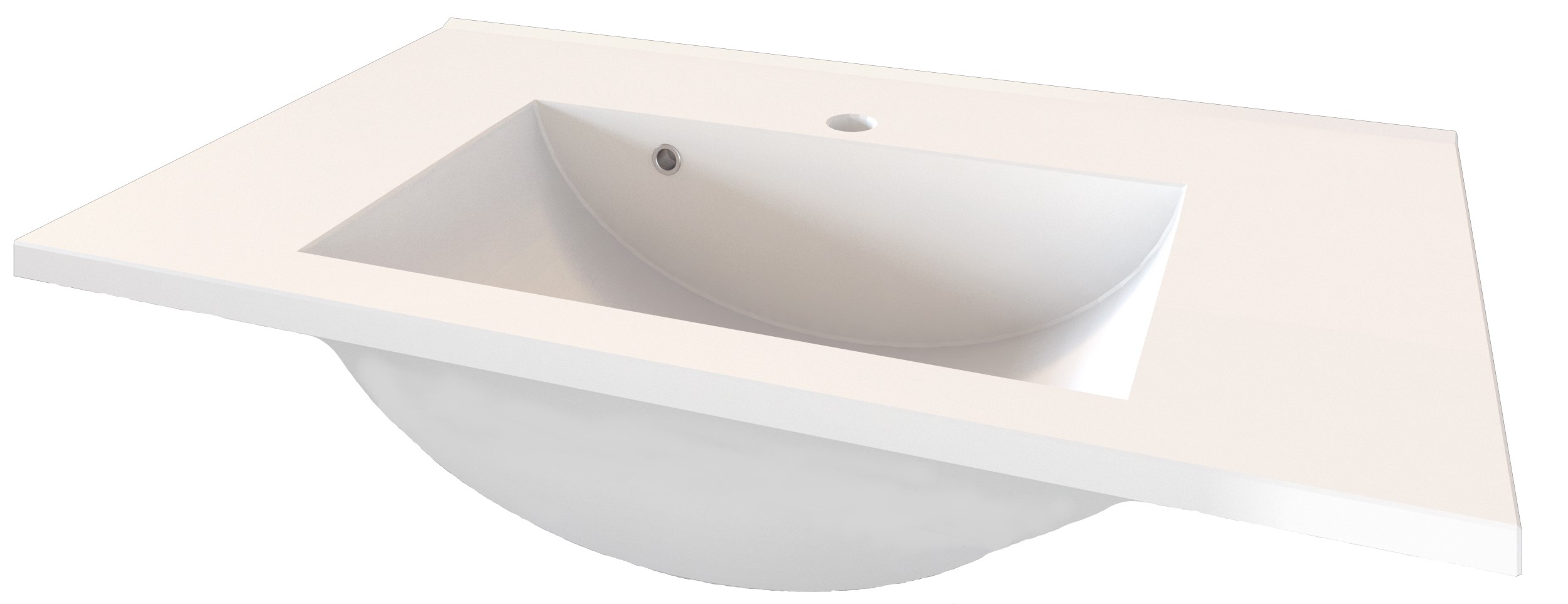 Meuble vasque Pollet 60cm 2 tiroirs - blanc - Image 7