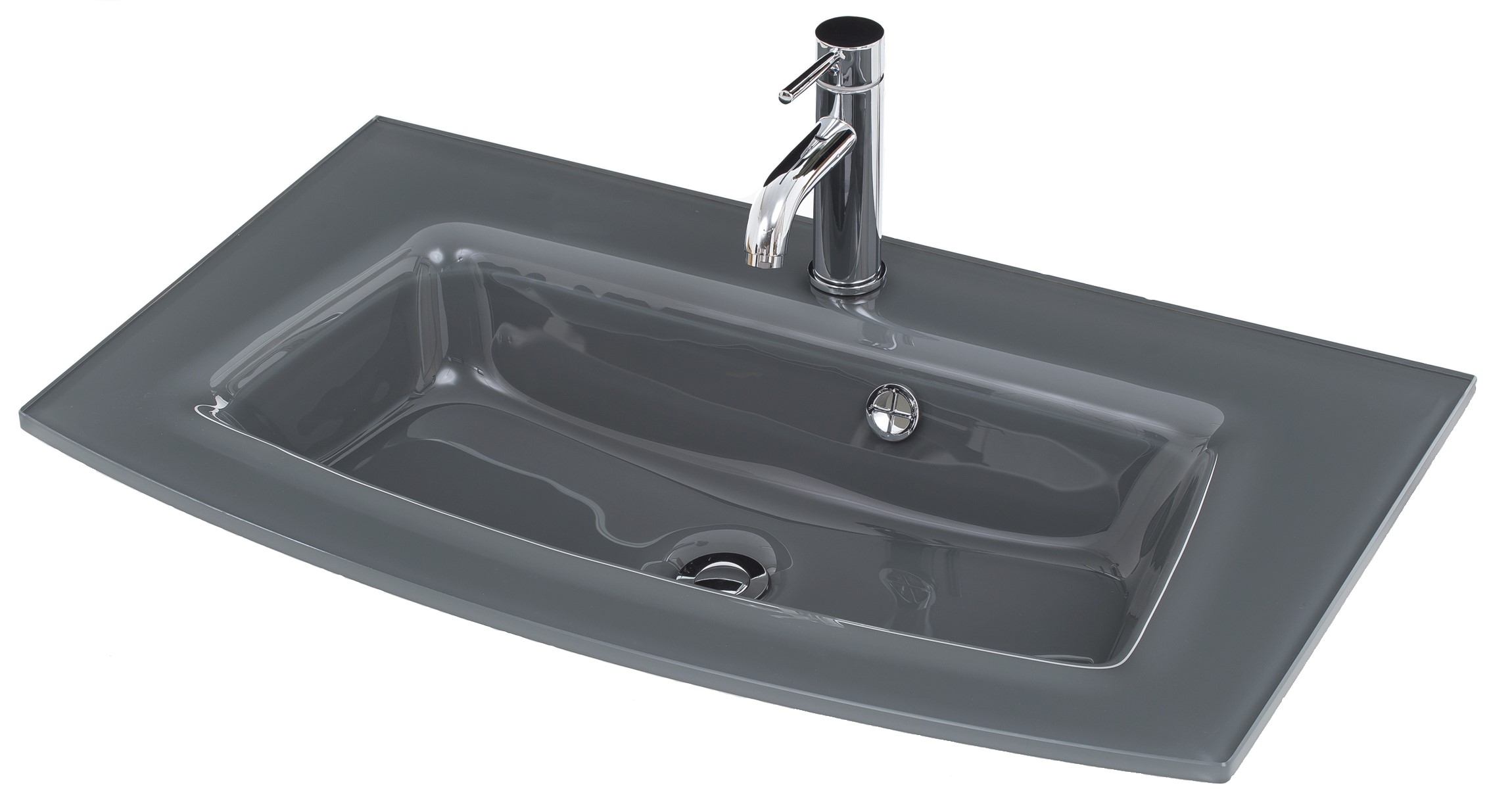 Meuble vasque Stivan 80cm avec vasque grise - chêne gris - Image 10