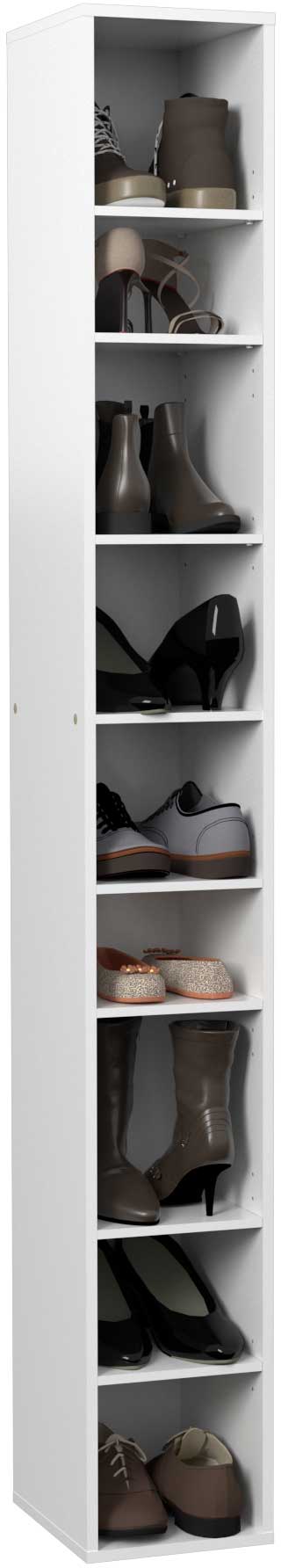 Module armoire à chaussures Stan 200cm - blanc - Image 8