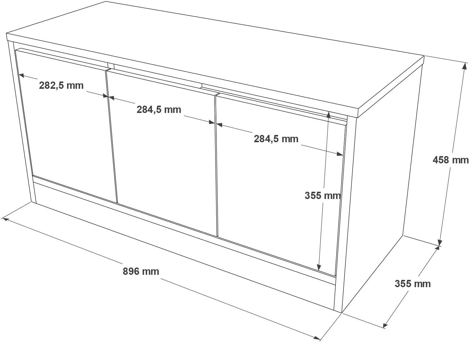 MR2 Meuble à chaussures | 100 % MÉLAMINE | Chêne - Image 2