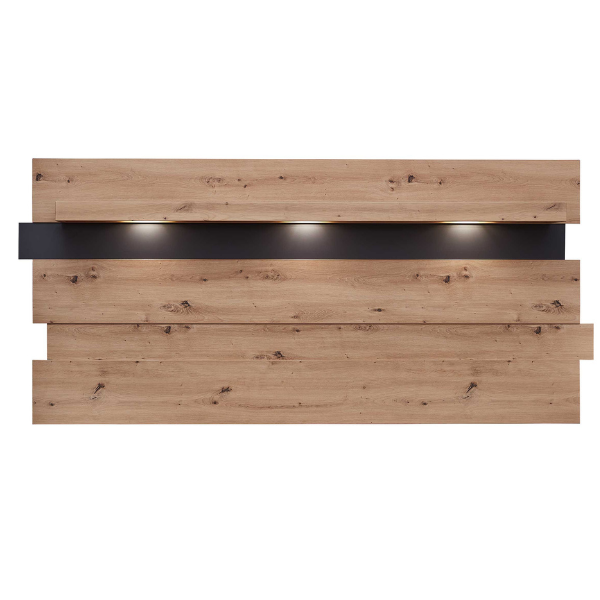 Panneau mural Medina avec éclairage - chêne/anthracite - Image 2