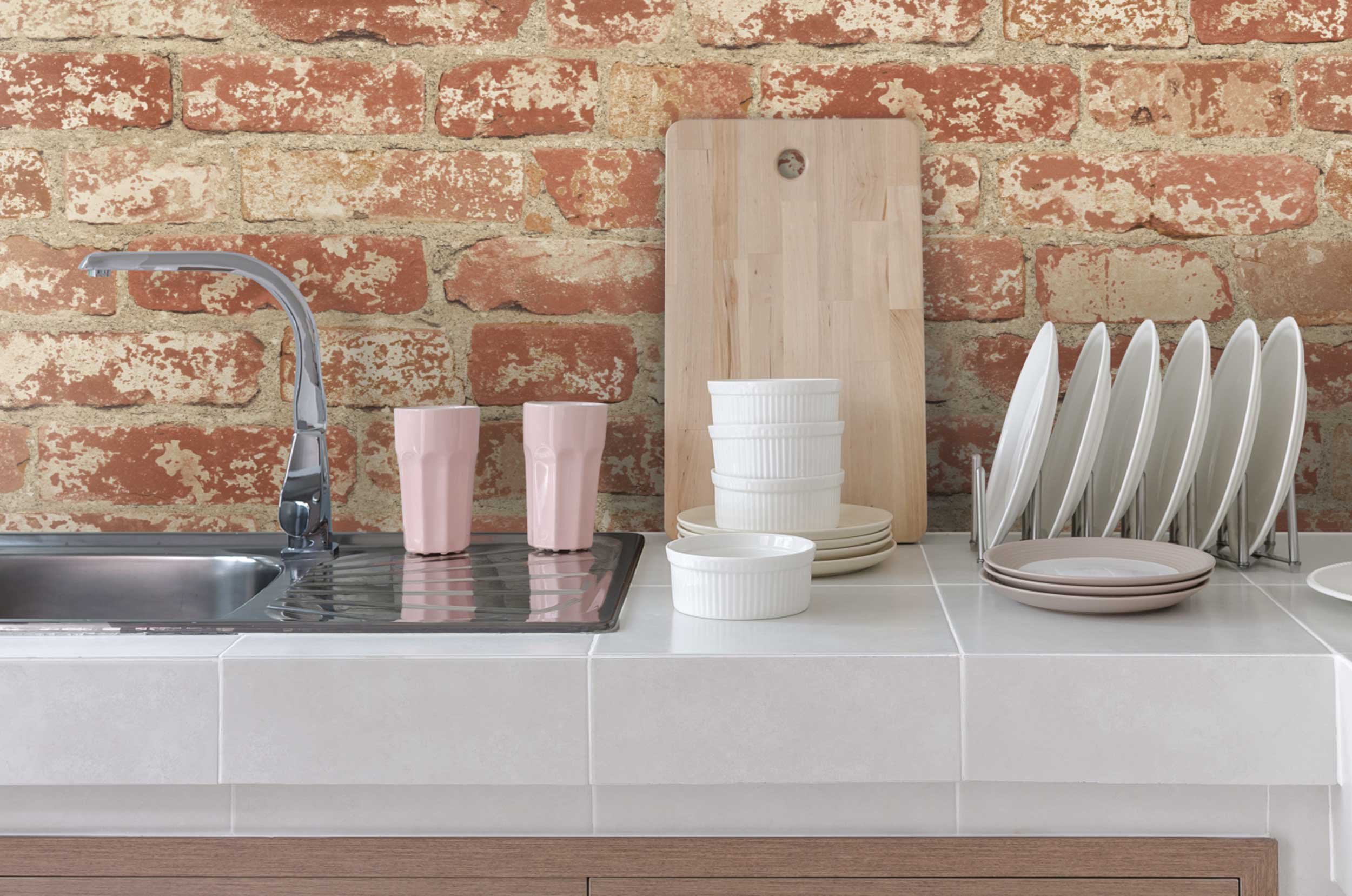 Papier peint adhésif Red Brick - Image 4