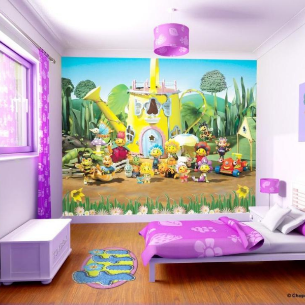 Papier peint Fifi et ses Floramis