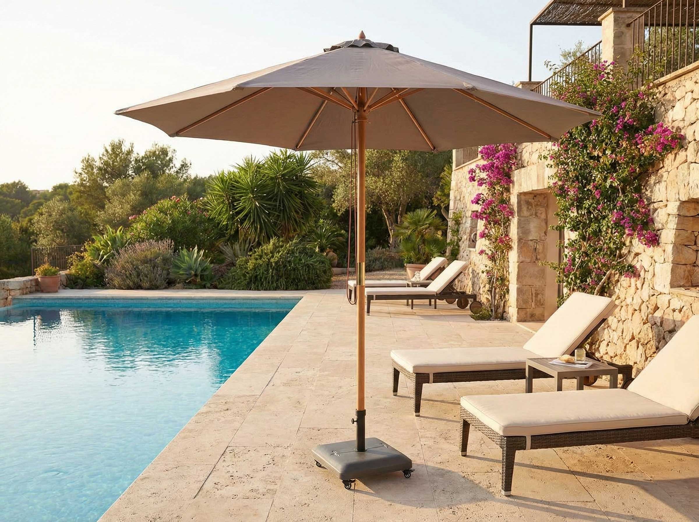 Parasol Joplin ø300cm - taupe - Image 3