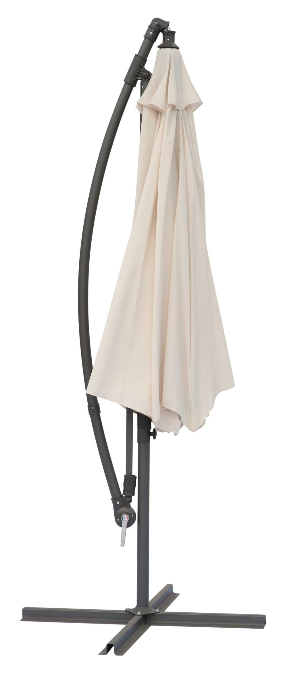 Parasol Menorca Ø300 avec pied croisé – écru