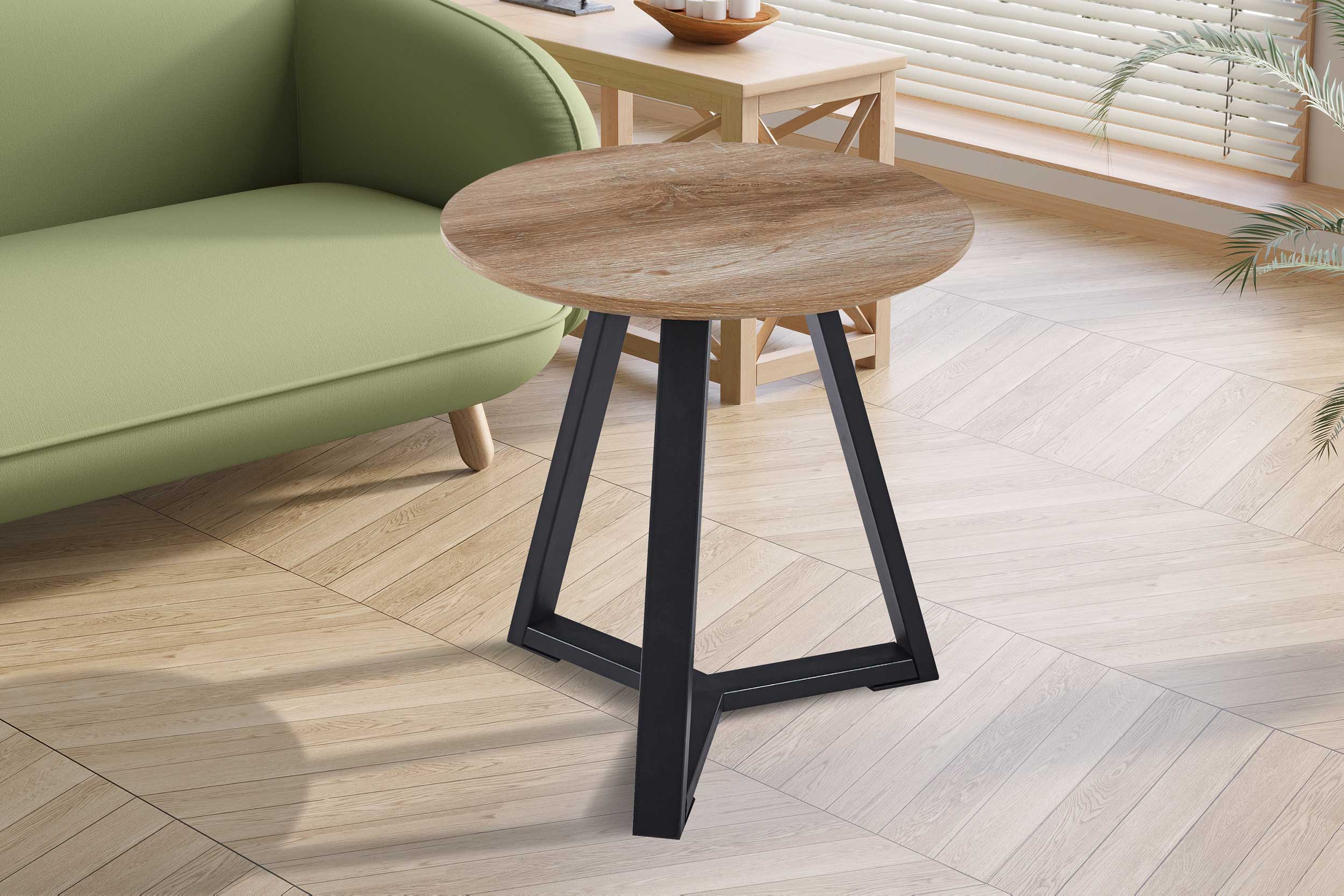 Paso' Decor Oude Eik Bijzettafel | H-H 46 x B-L 45 x D-P 45 cm - Image 7