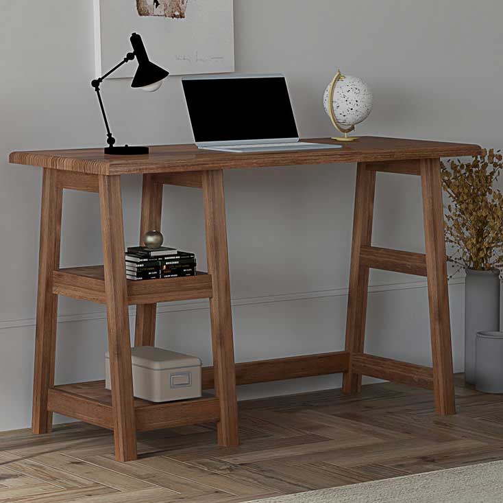 Perla Bureau d'étude | BOIS DE PIN | Noyer - Image 1
