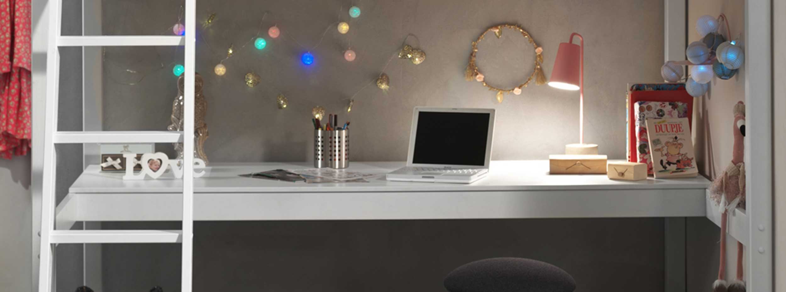 Plateau pour bureau Claire 90x140 - blanc - Image 2