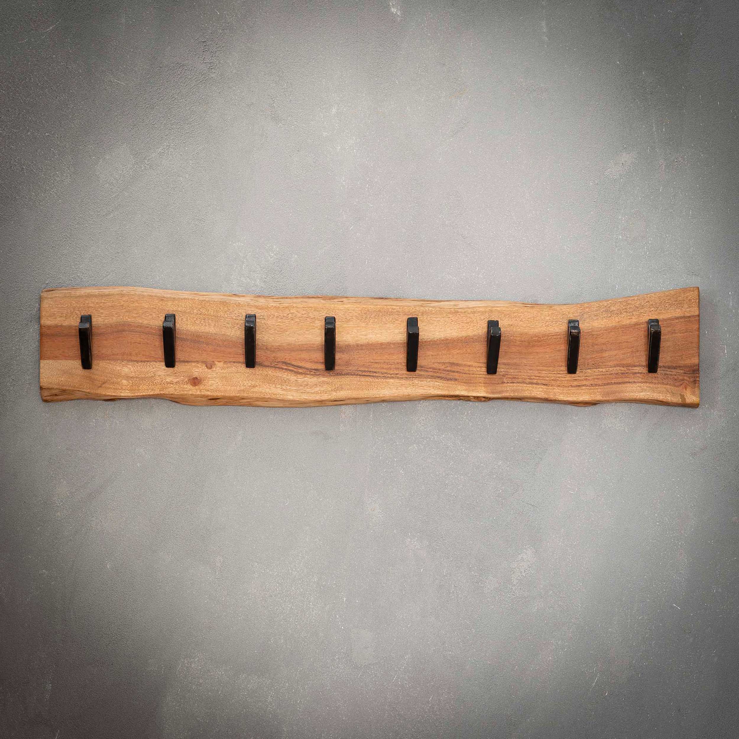 Porte-manteau Avery 8 crochets industriel - acacia - Image 3