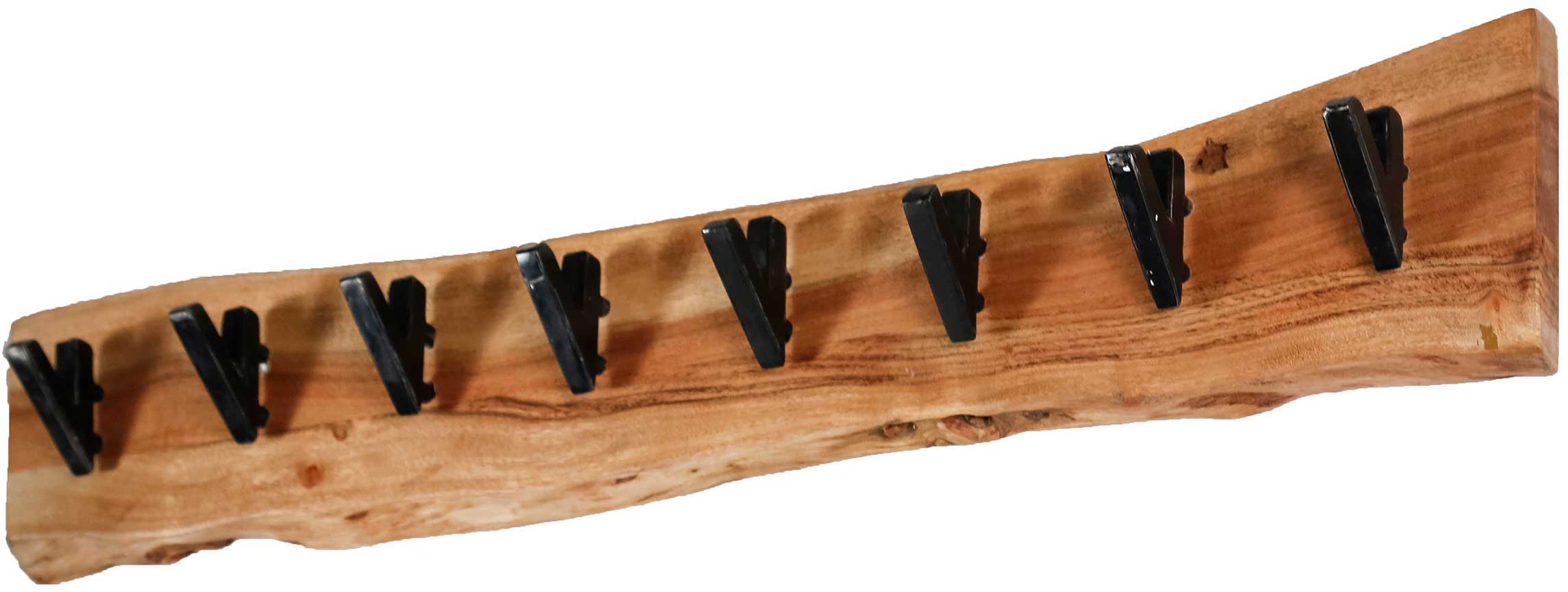 Porte-manteau Avery 8 crochets industriel - acacia - Image 4