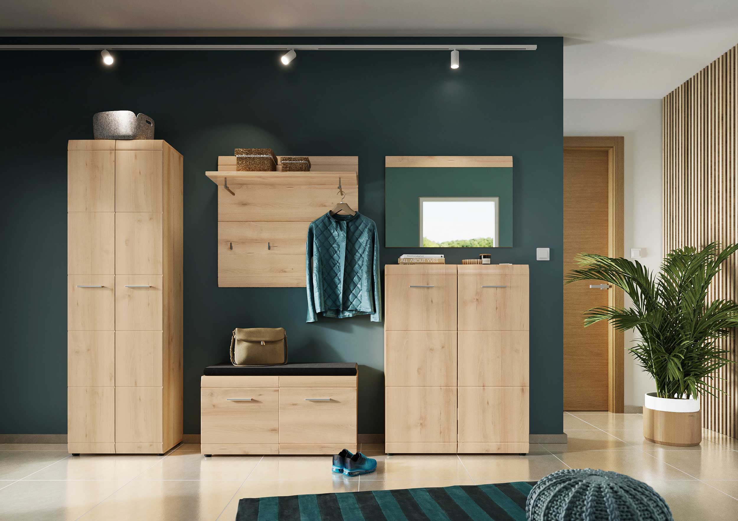 Portemanteau Allan H90 - hêtre - Image 3