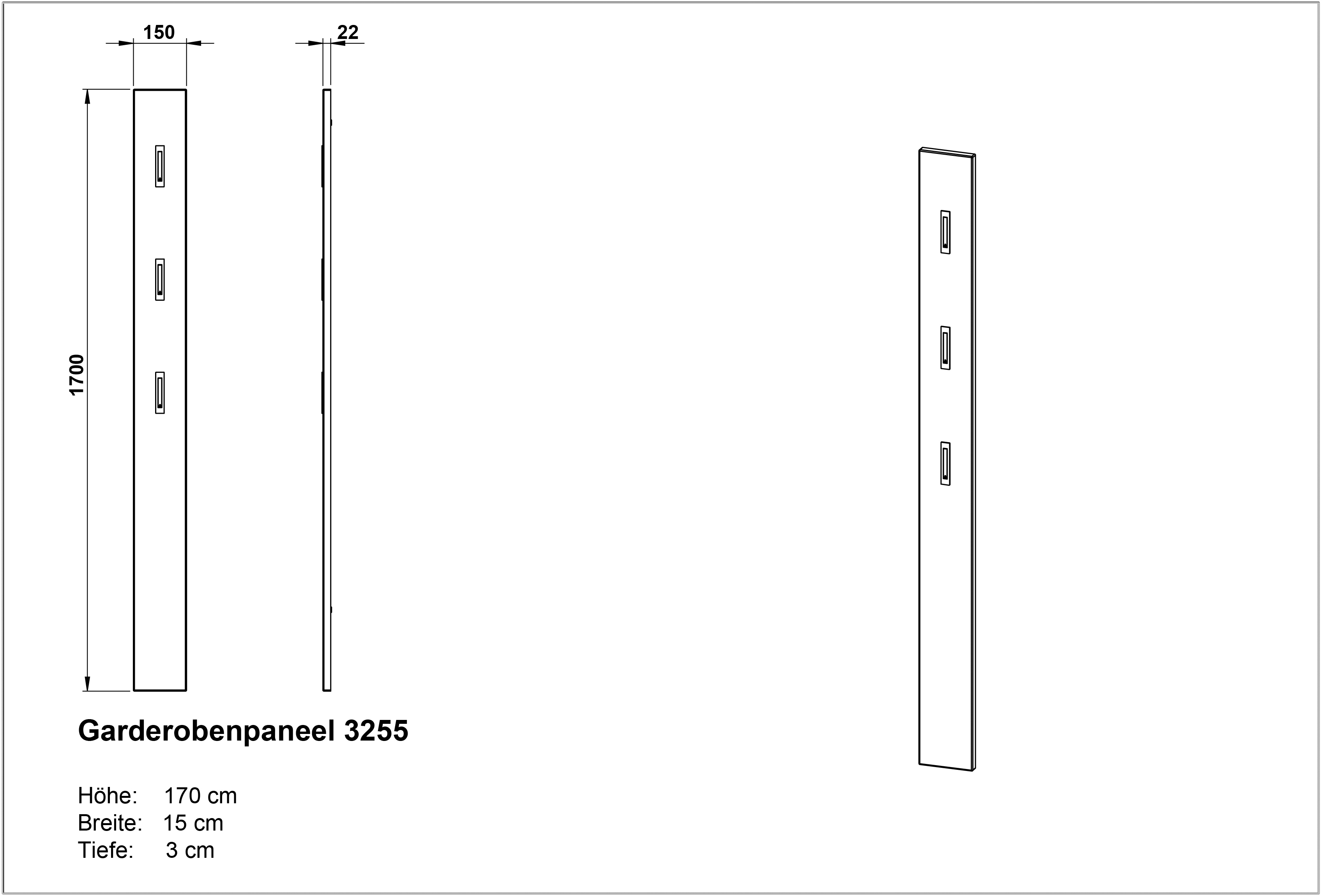 Portemanteau Clucas - blanc - Image 2