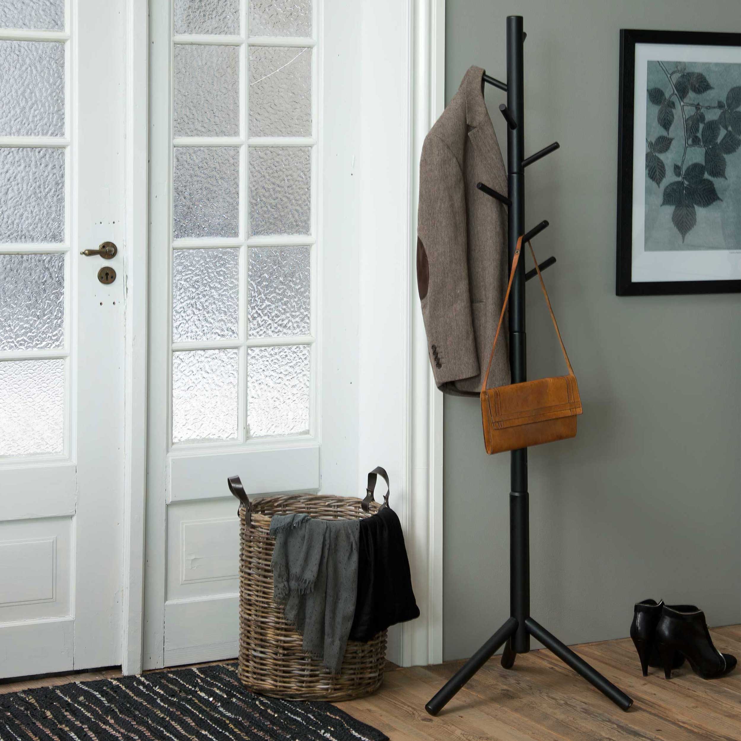 Portemanteau Hanover - bois laqué noir