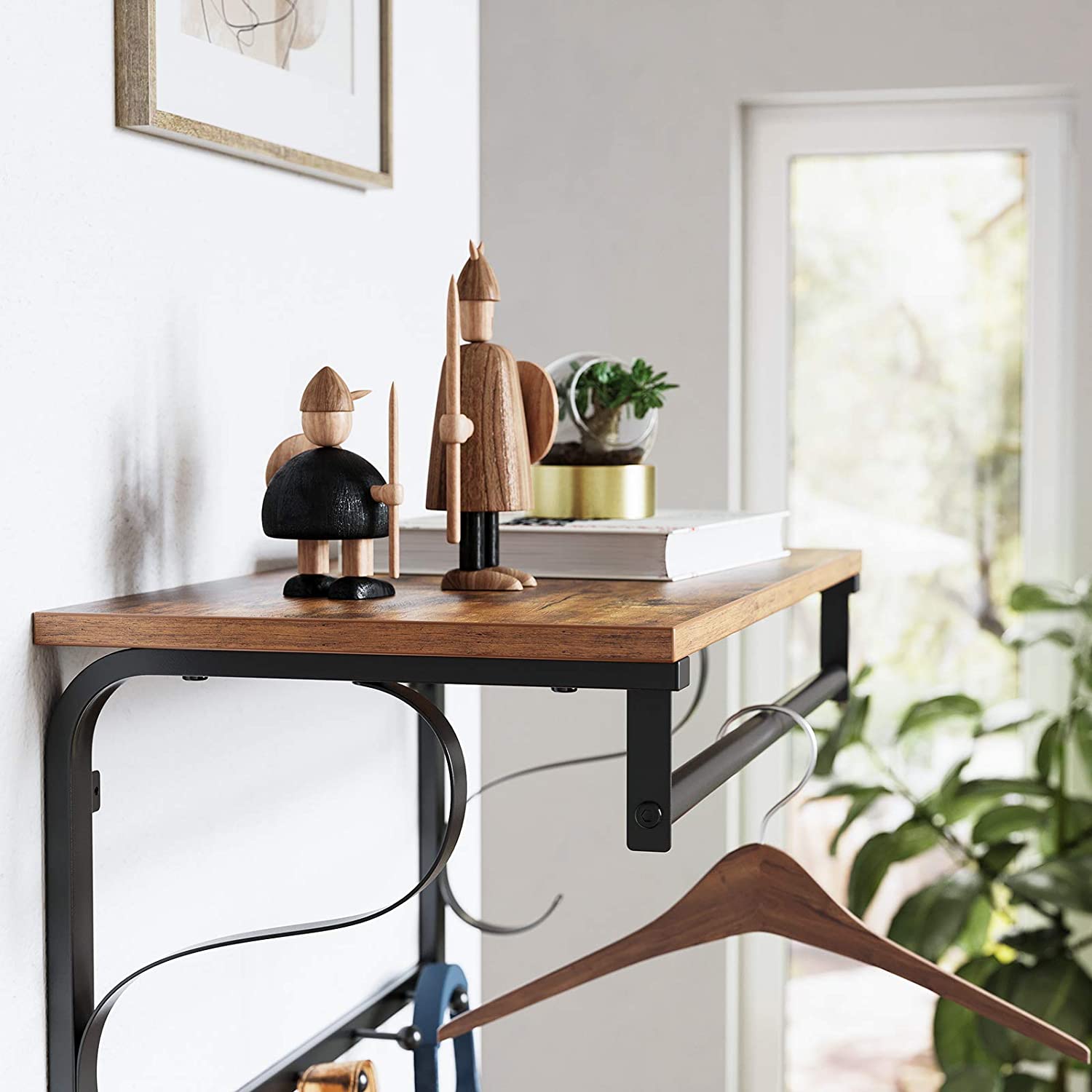 Portemanteau mural Aline - brun/noir - Image 10