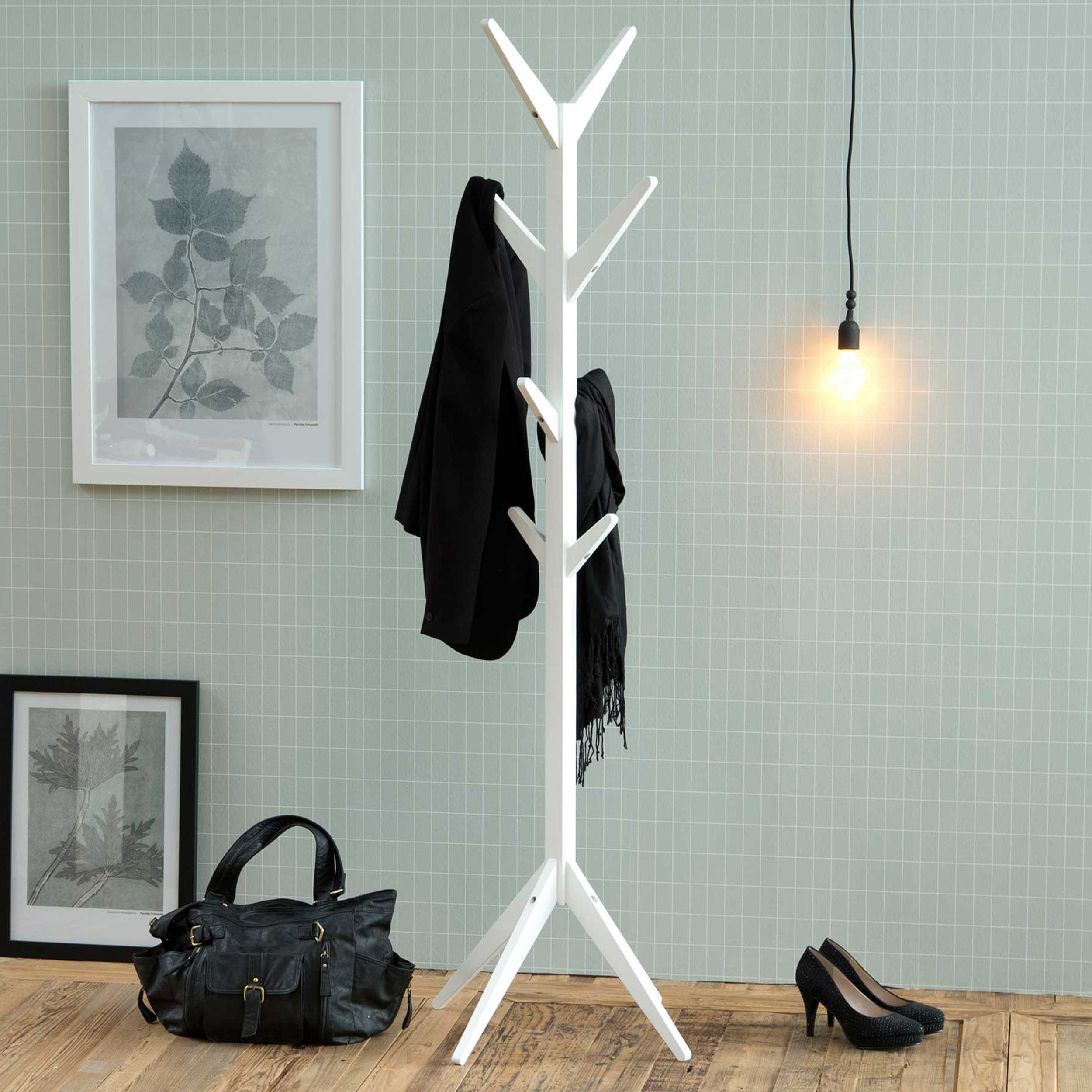 Portemanteau Rudolph bois-blanc