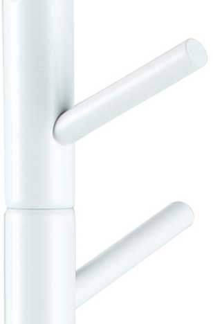 Portemanteau sur pied Hannover - bois lacqué blanc - Image 4