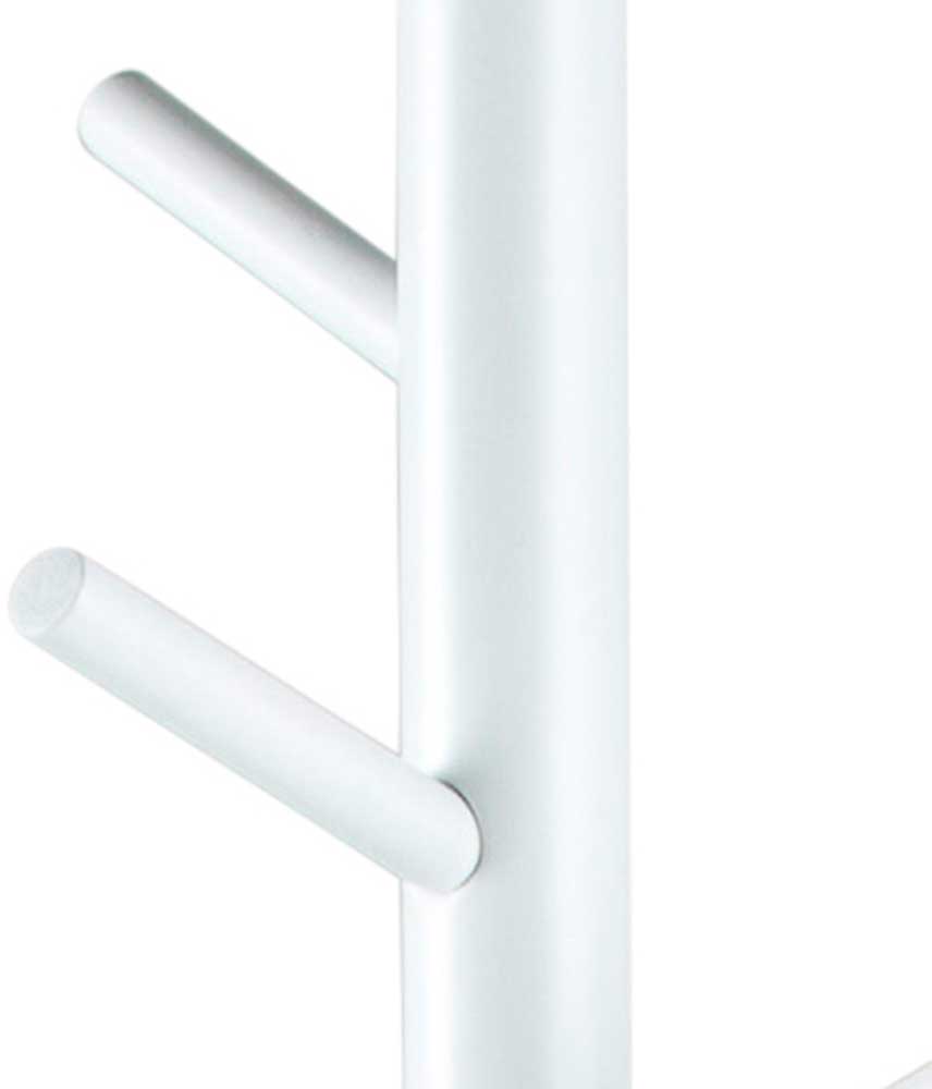 Portemanteau sur pied Hannover - bois lacqué blanc - Image 6