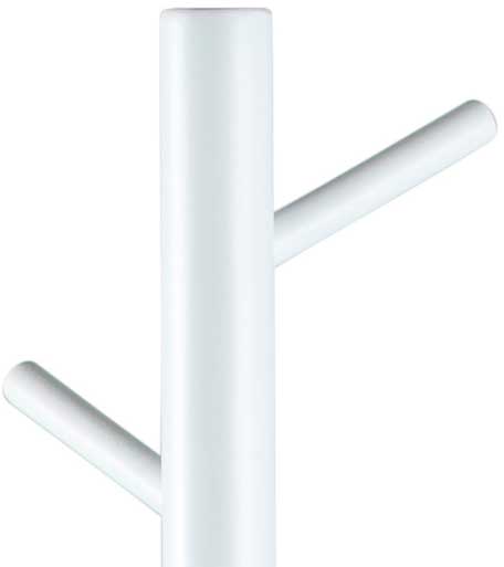 Portemanteau sur pied Hannover - bois lacqué blanc - Image 7