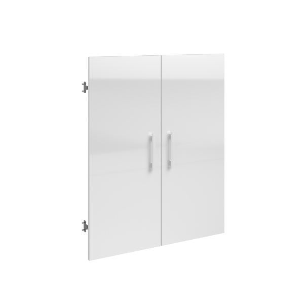 Portes d'armoire Hobby-blanc brillant - Image 1