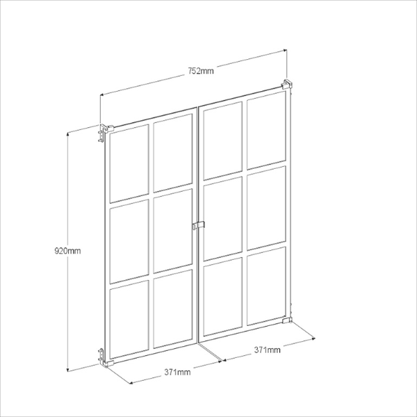 Portes d'armoire Hobby-style atelier-verre - Image 2