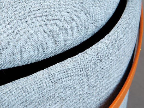 Pouf Dilia avec rangement - gris - Image 3