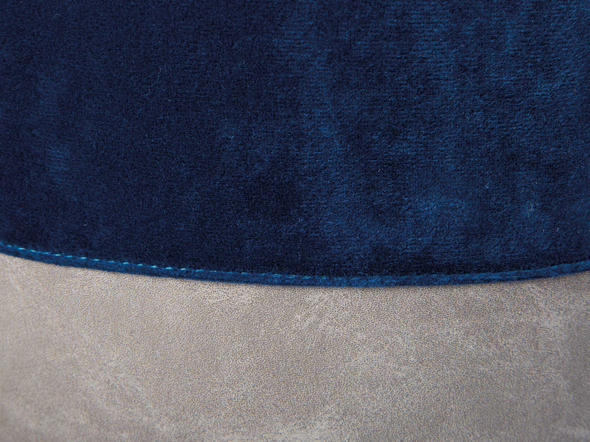 Pouf Osane velours - bleu - Image 2