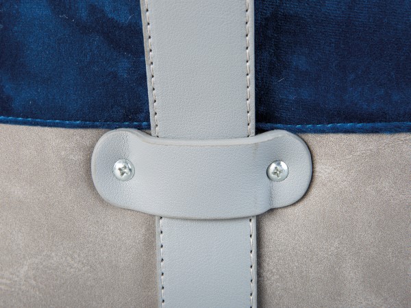 Pouf Osane velours - bleu - Image 3