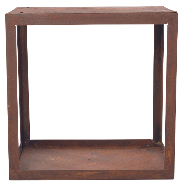 Range-bûches Elara 50x40x50cm acier - rouille - Image 8