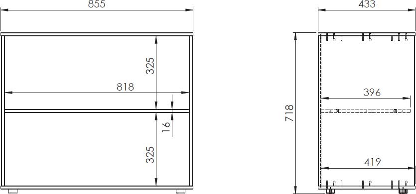 Rangement Charlotte bas - blanc - Image 3