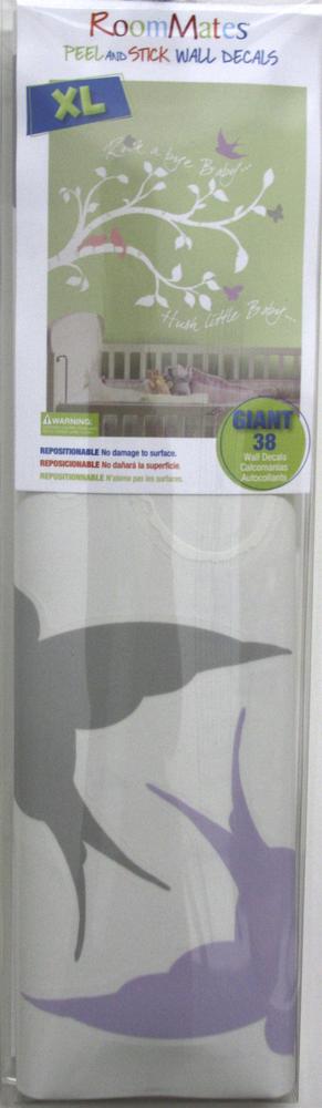 RoomMates stickers muraux - Branche avec oiseaux et papillons - Image 2