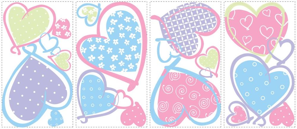 RoomMates stickers muraux - Cœurs - Image 2