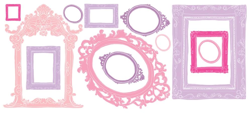 RoomMates stickers muraux - Cadres photos rose et mauve - Image 2