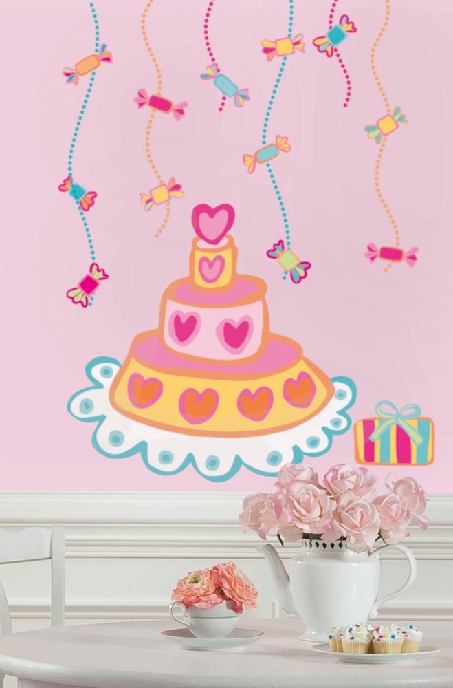 RoomMates stickers muraux - Gâteau d'anniversaire - Image 1