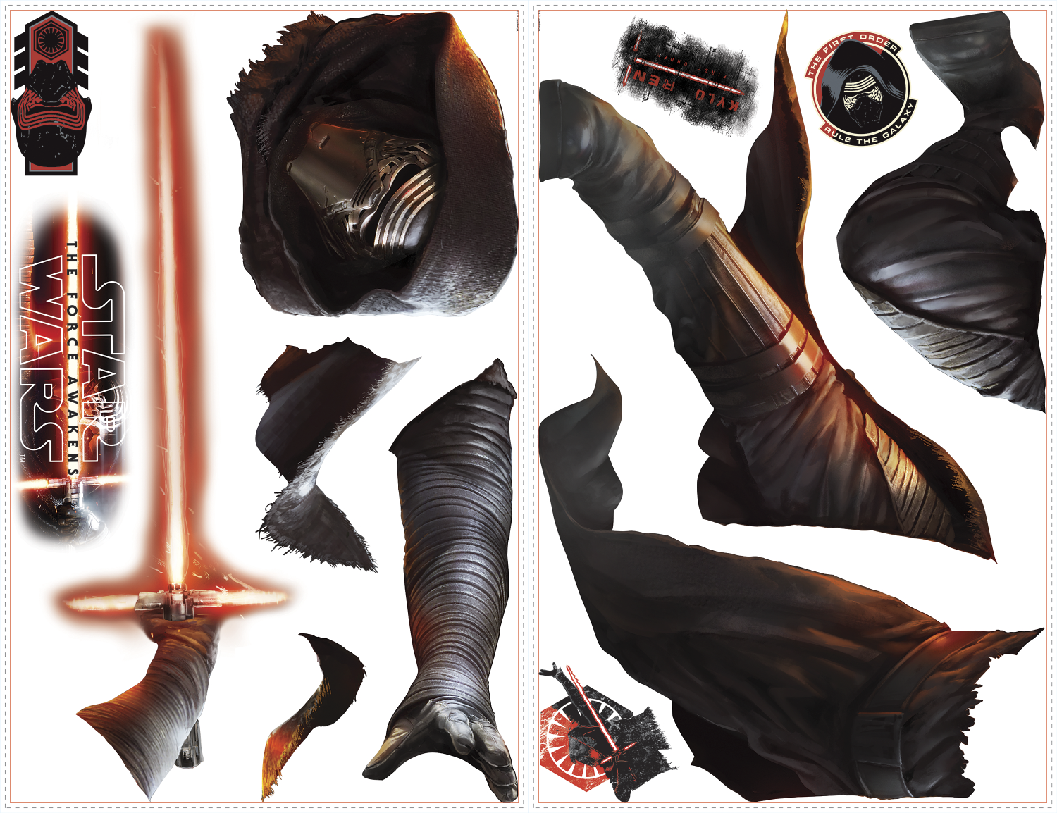 RoomMates stickers muraux - Star Wars VII Kylo Ren Glow in the dark - Image 2
