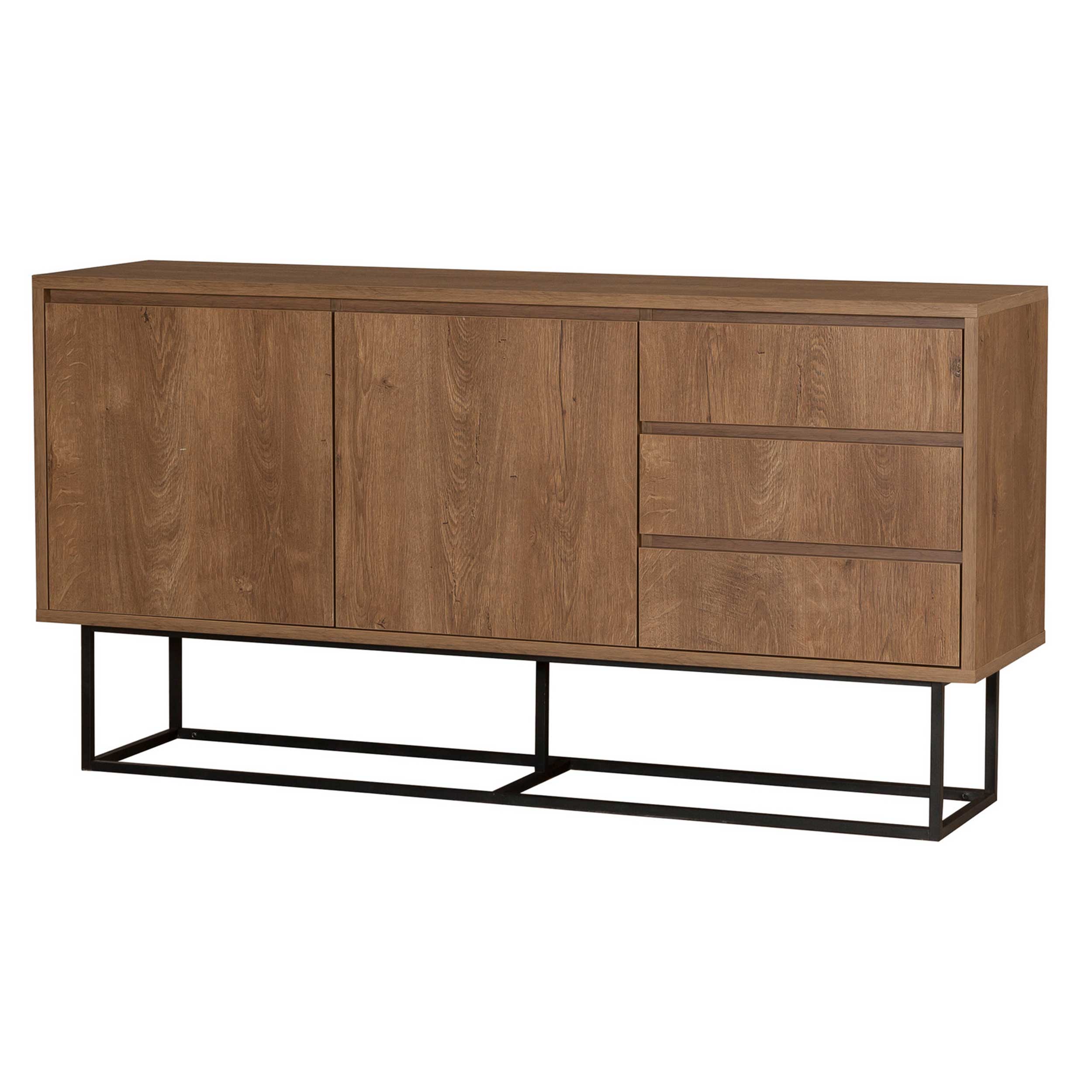 Ruba Console | 100 % MÉLAMINE | Noyer, Noir - Image 10