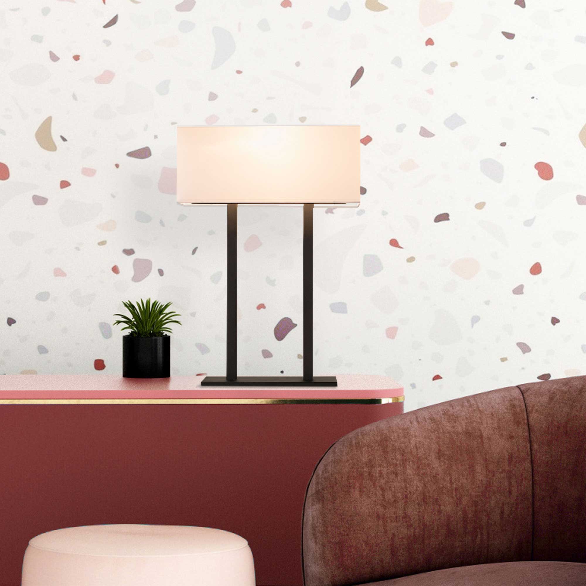 Salihini Lampe de table | Corps en fer | Blanc, noir - Image 7