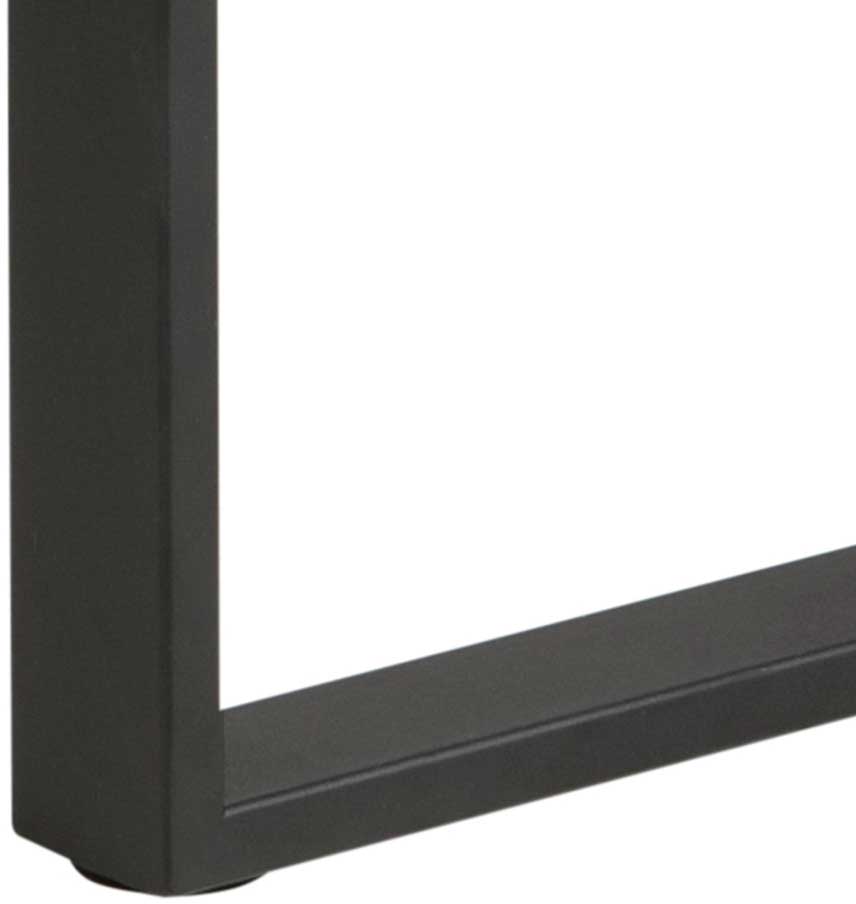 Set de 2 tables basses Nicola avec plateaux en verre - noir - Image 3