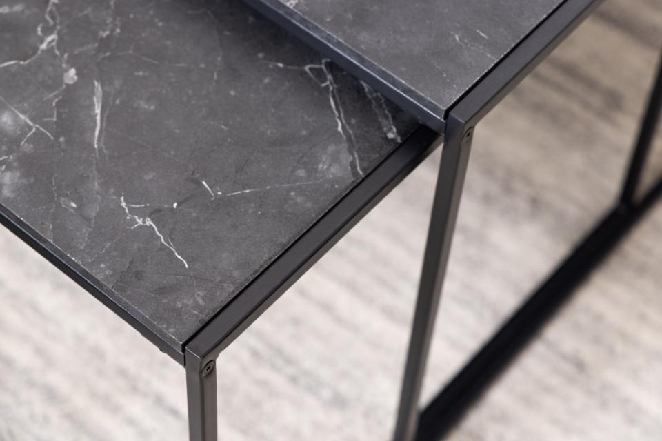 Set de 3 tables basses Infinity - noir - Image 8