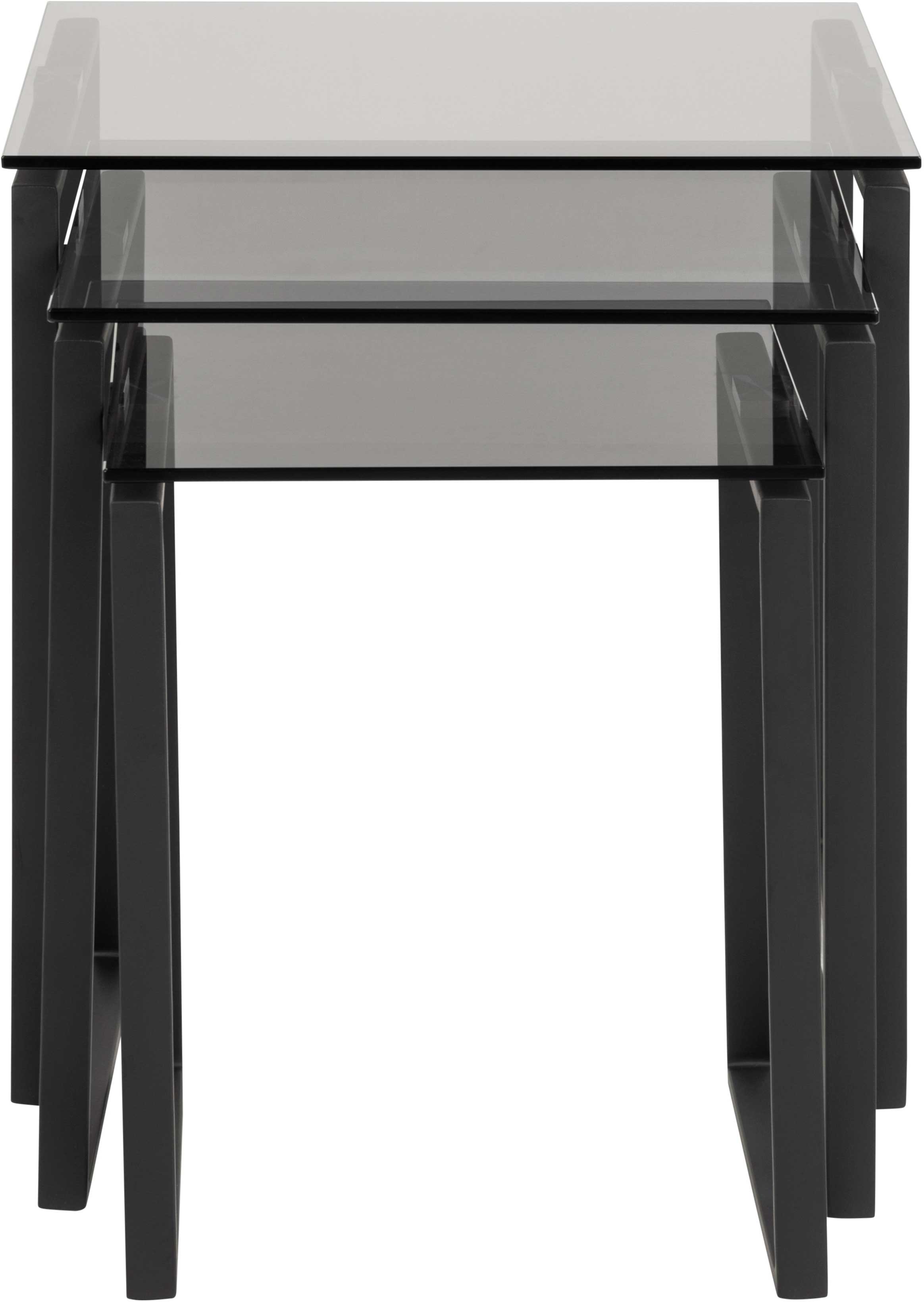 Set de 3 tables d'appoint Nicola - noir - Image 3