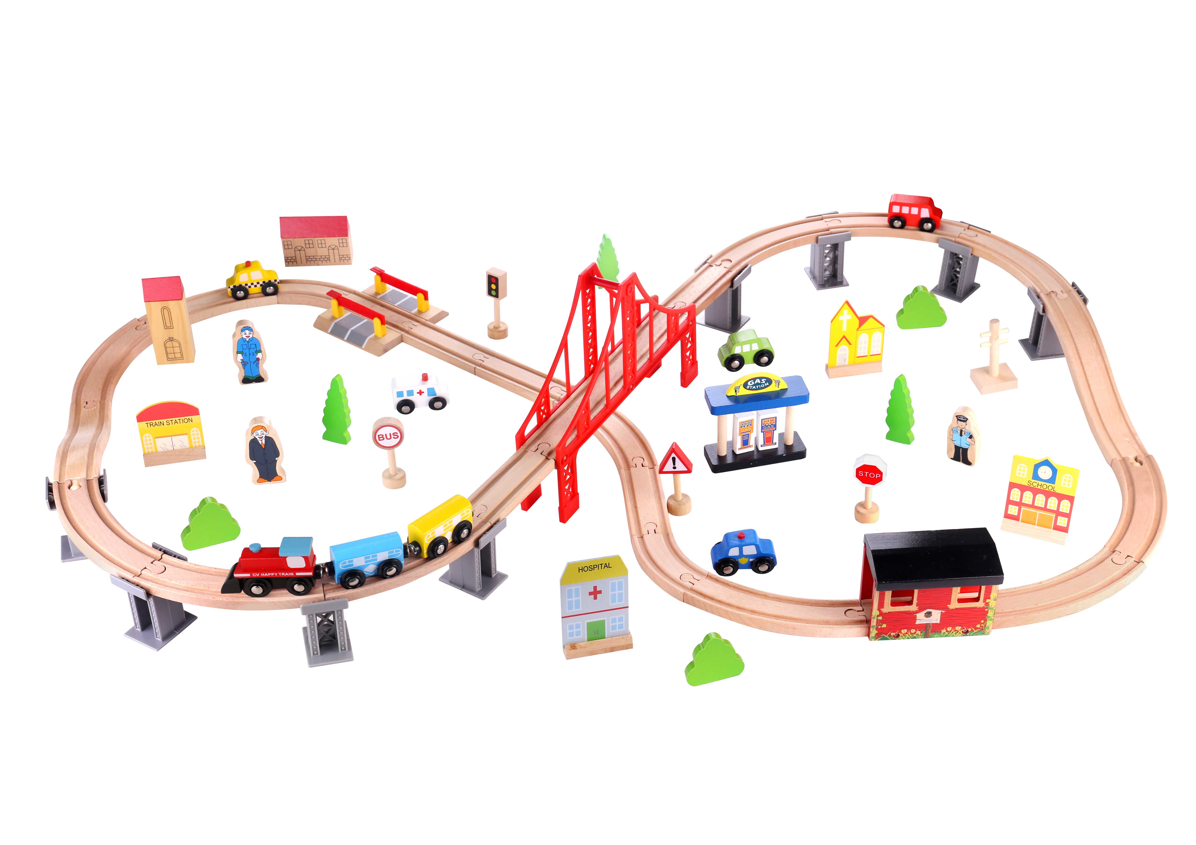 Set de Trein - 70pcs