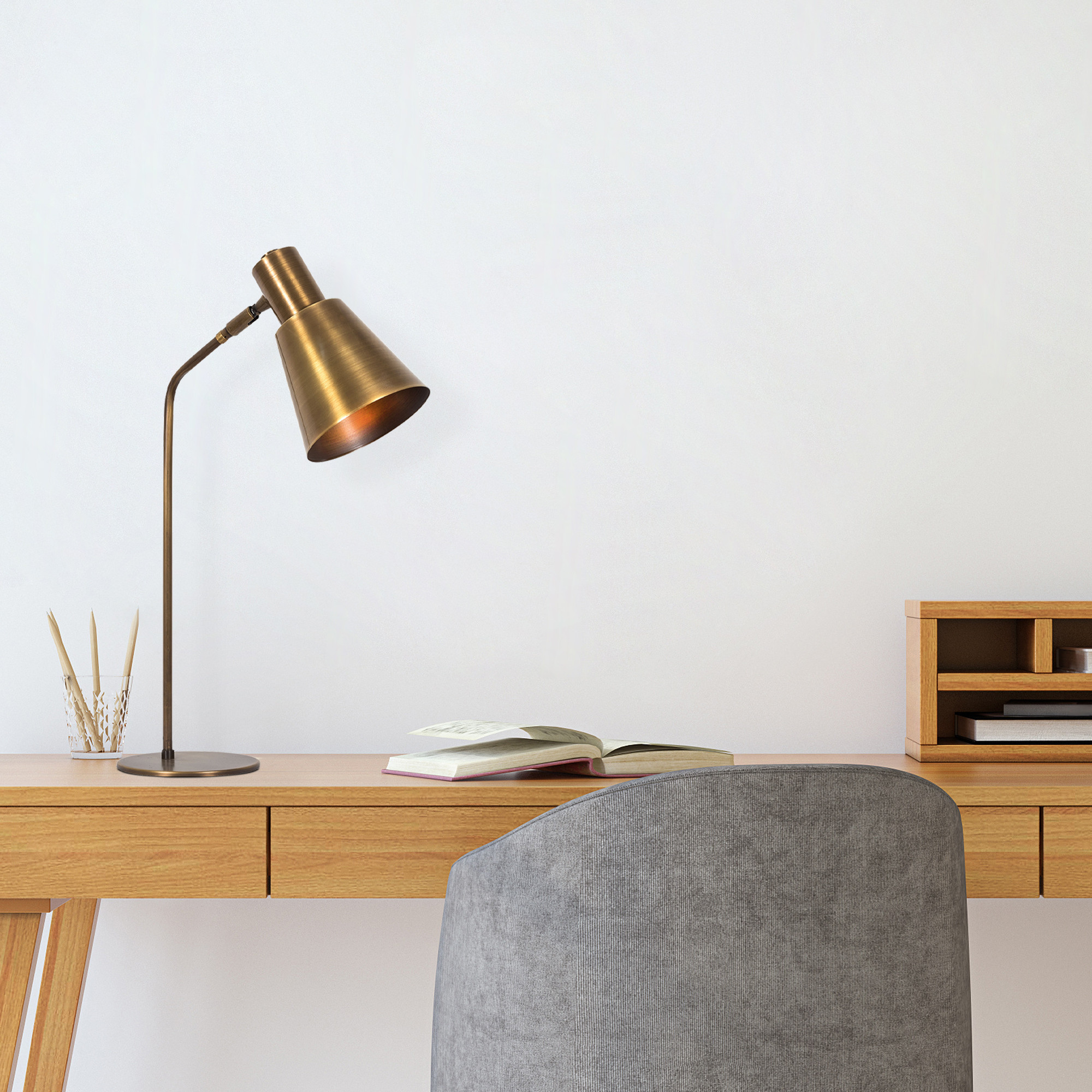 Sivani Lampe de table | Corps en métal | Vintage - Image 9