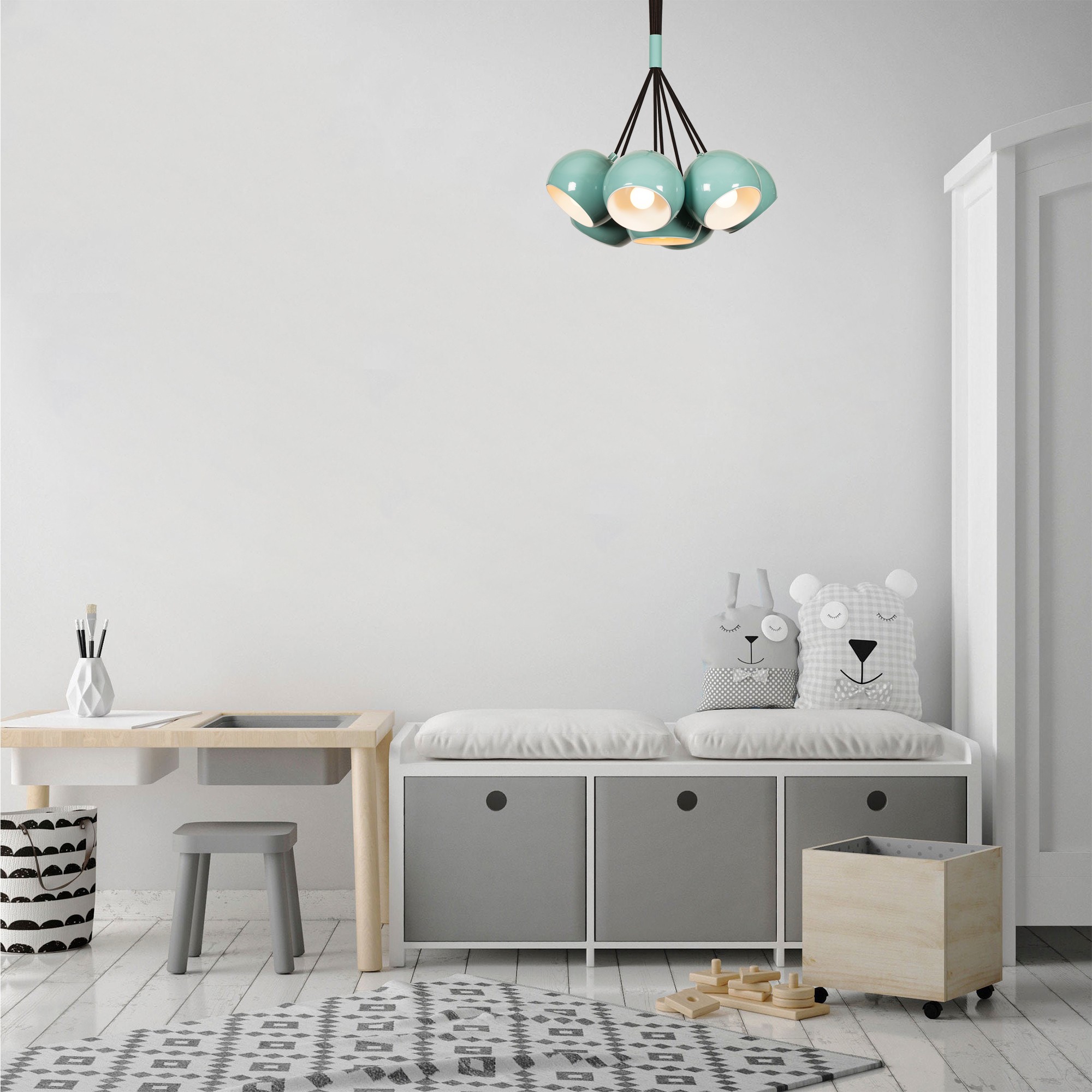 Sivani Lustre | CORPS EN MÉTAL | Turquoise, Blanc