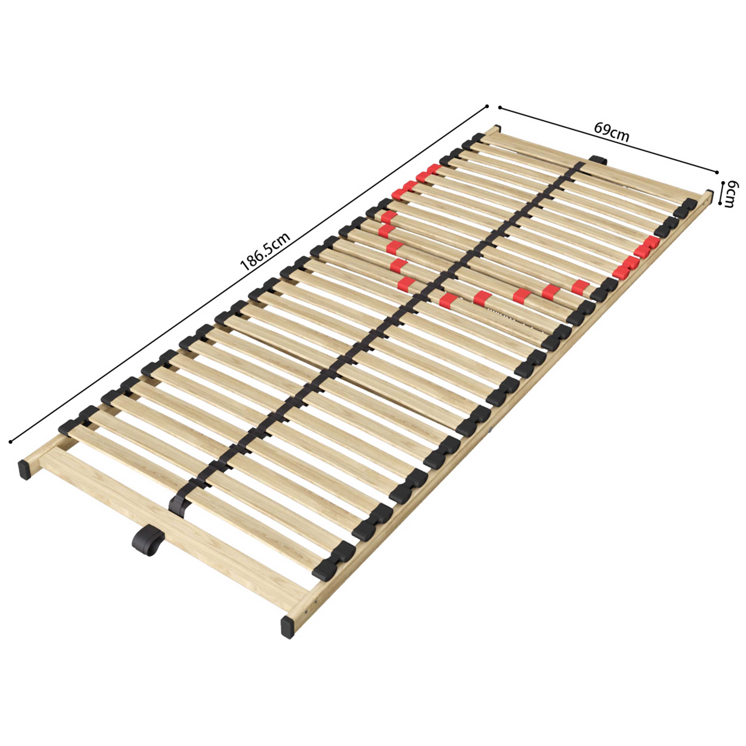 Sommier à lattes fixe Zittaro 26 lattes - 70x190 - Image 4