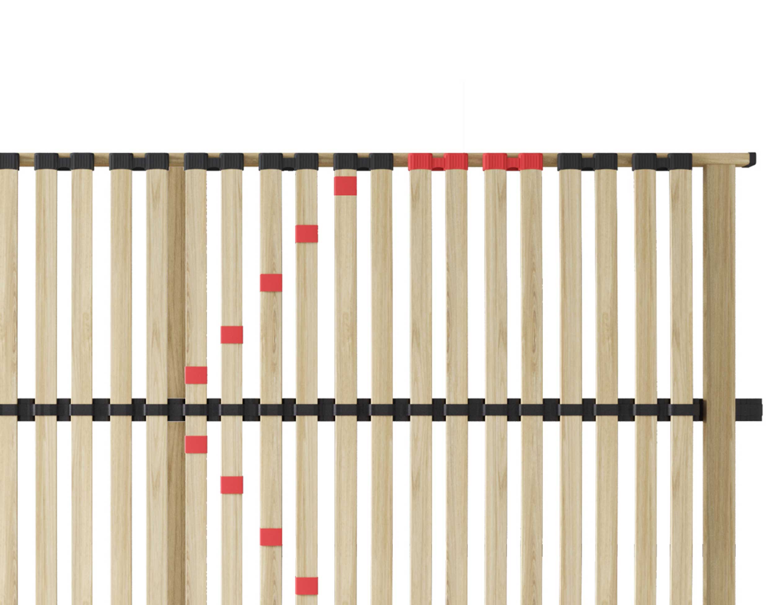 Sommier à lattes fixe Zittaro 70x200 28 lattes - Image 6