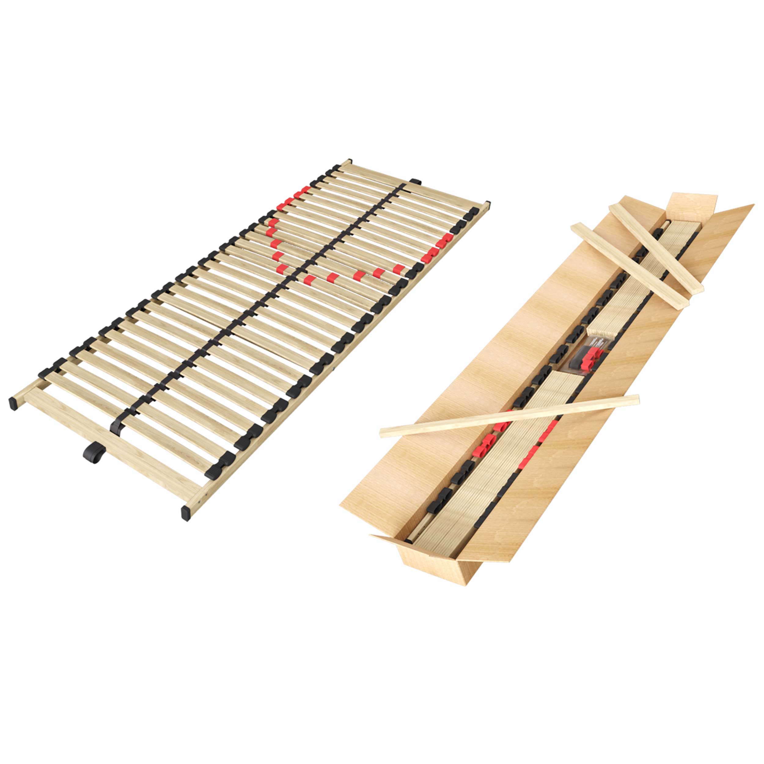 Sommier à lattes fixe Zittaro 70x200 28 lattes - Image 7