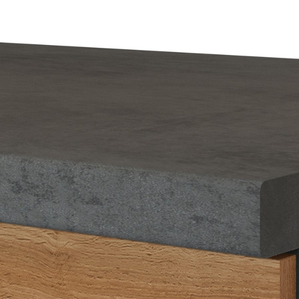 Sous-évier Sorrella 110cm 2 portes - chêne/béton - Image 6